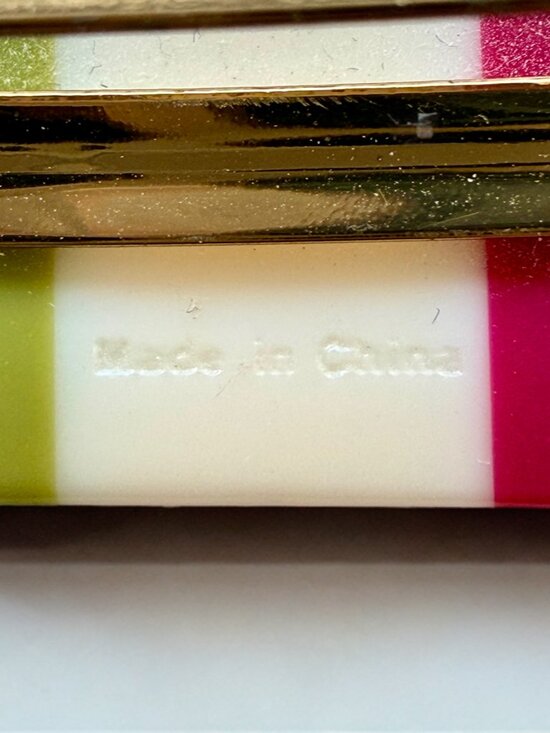 Coach Resin Legacy Hair Clip Barrette